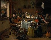 Jan Steen The merry family oil painting on canvas